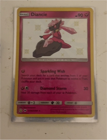 2019 Pokémon Hidden Fates #SV36 Diancie — front