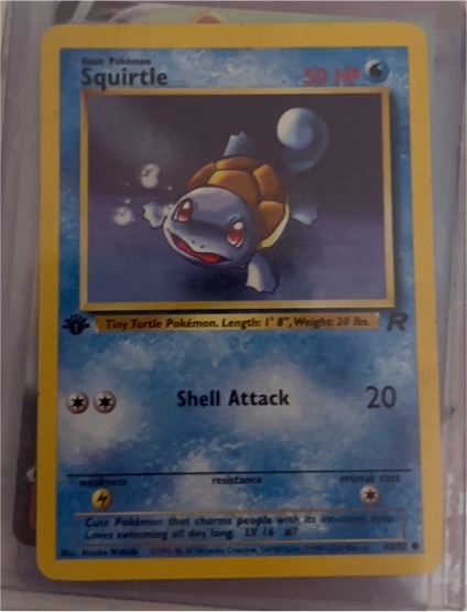 2000 Pokémon Team Rocket #68 Squirtle — front
