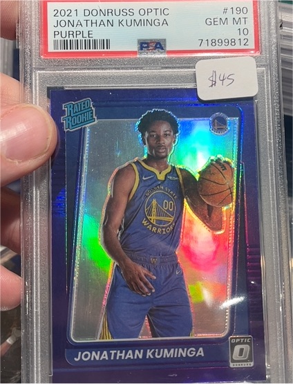 2021 Donruss Optic #190 Jonathan Kuminga Purple — front