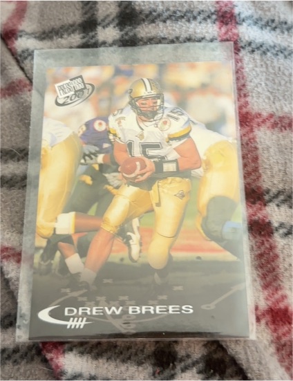 2001 Press Pass #2 Drew Brees — front