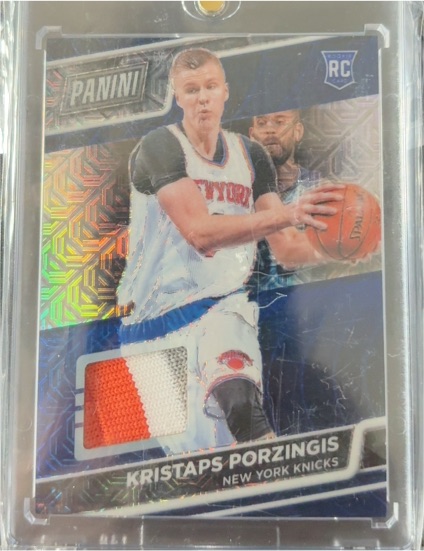 2020-21 Panini Prizm Sensational Swatches #SSW-KP Kristaps Porzingis — front