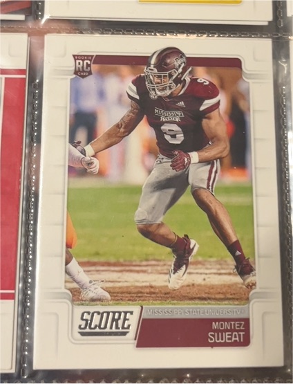 2019 Panini Score #368 Montez Sweat — front