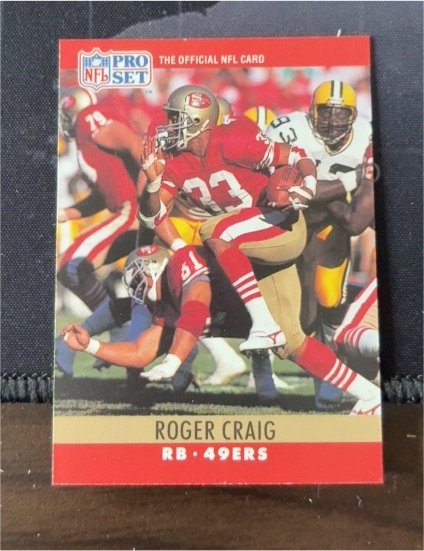 1990 Pro Set #287 Roger Craig — front