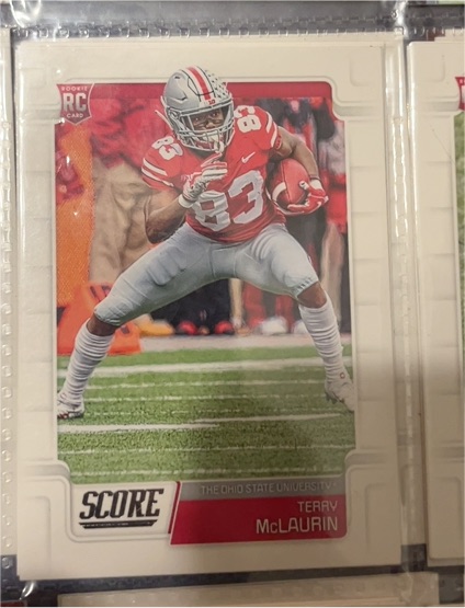 2019 Panini Score #424 Terry McLaurin Rookie — front