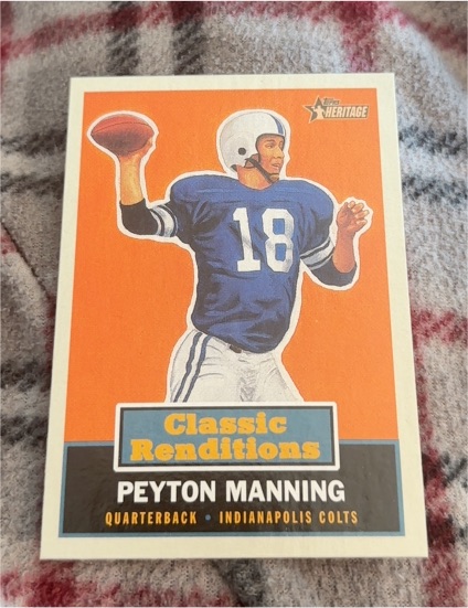 2001 Topps Heritage Classic Renditions #CR4 Peyton Manning — front