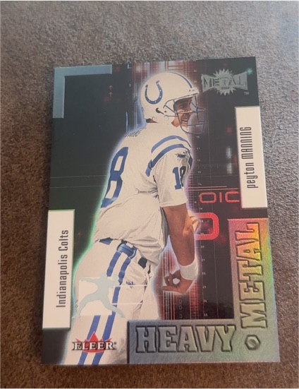 2000 Fleer Metal Heavy Metal #6HM Peyton Manning — front