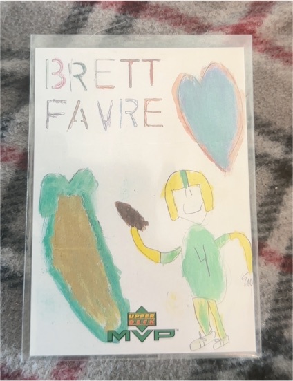 1999 Upper Deck MVP Draw Your Own Card #W1 Brett Favre — front