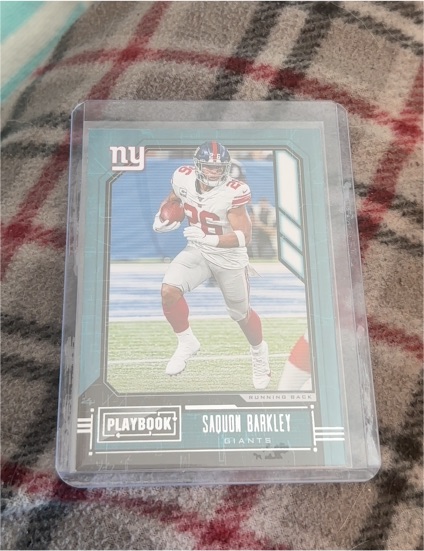 2020 Panini Playbook #55 Saquon Barkley — front