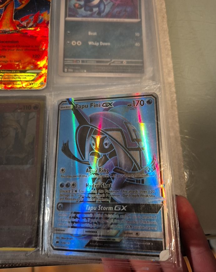 2017 Pokémon Burning Shadows #133 Tapu Fini GX — front
