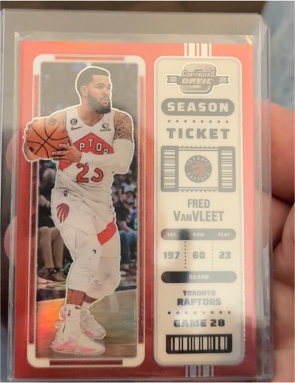 2022-23 Panini Contenders Optic Season Ticket #15 Fred VanVleet — front