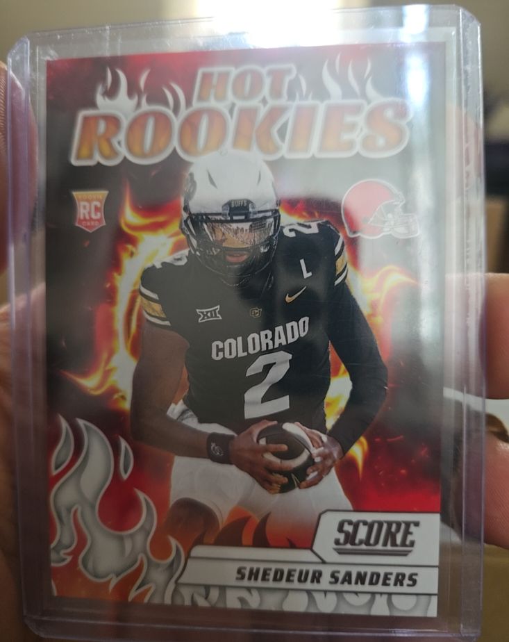 2025 Panini Score #5 Shedeur Sanders Hot Rookies — front