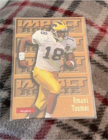 1996 SkyBox Impact #186 Amani Toomer Rookie — front