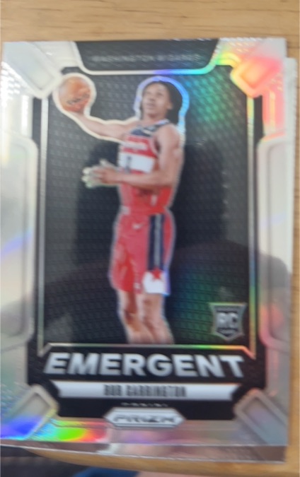 2024-25 Panini Prizm #20 Bub Carrington Emergent — front