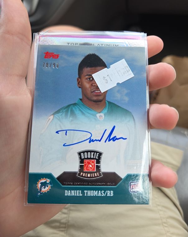 2011 Topps Rookie Premiere #DANIEL THOMAS/RB Daniel Thomas — front