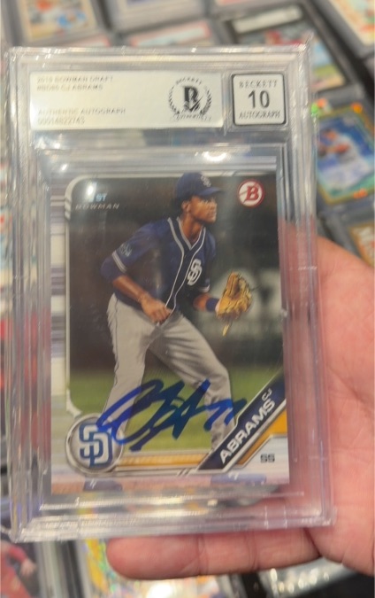2019 Bowman Draft Chrome #BDC-85 C.J. Abrams — front
