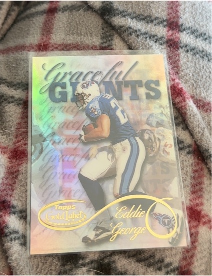 2000 Topps Gold Label #G1 Eddie George Graceful Giants — front