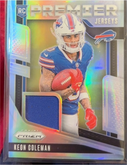 2024 Panini Prizm Premier Jerseys #PJ-KCN Keon Coleman — front