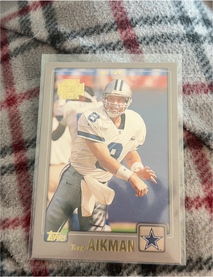2001 Topps #148 Troy Aikman Dallas Cowboys — front