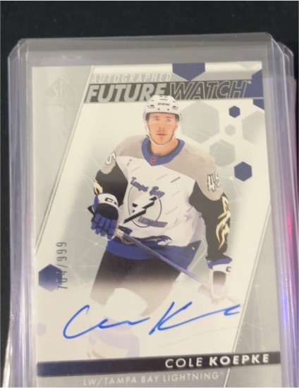 2022-23 SP Authentic #153 Cole Koepke Future Watch — front