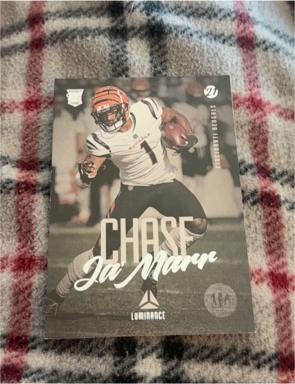 2021 Panini Chronicles Luminance #212 Ja'Marr Chase — front