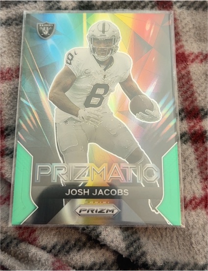 2023 Panini Prizm Prizmatic #15 Josh Jacobs — front