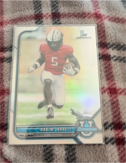 2022 Bowman University # Rakim Jarrett — front