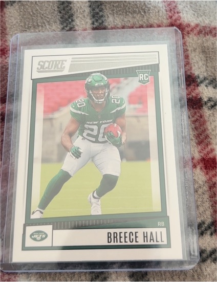 2022 Panini Score #330 Breece Hall — front