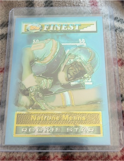 1994 Topps Finest #188 Natrone Means Rookie Star — front
