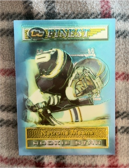 1994 Topps Finest #188 Natrone Means Rookie Star — front