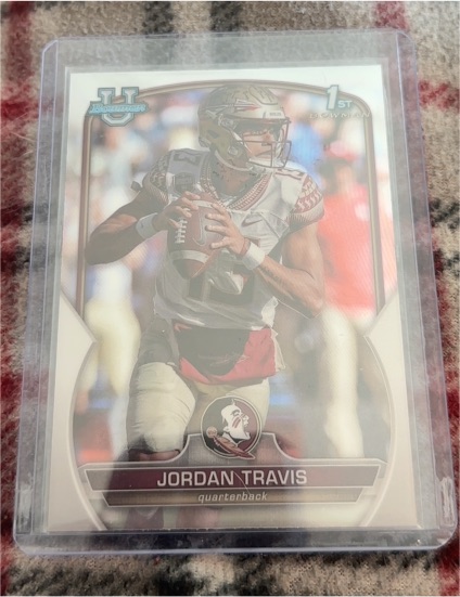2022 Bowman University Chrome #31 Jordan Travis — front