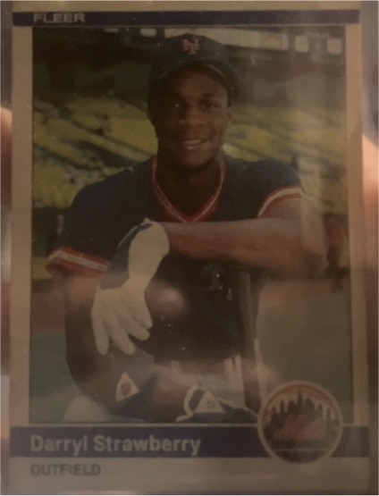 1984 Fleer #599 Darryl Strawberry — front