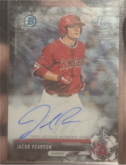 2017 Bowman Draft Chrome #CDA-JPE Jacob Pearson — front