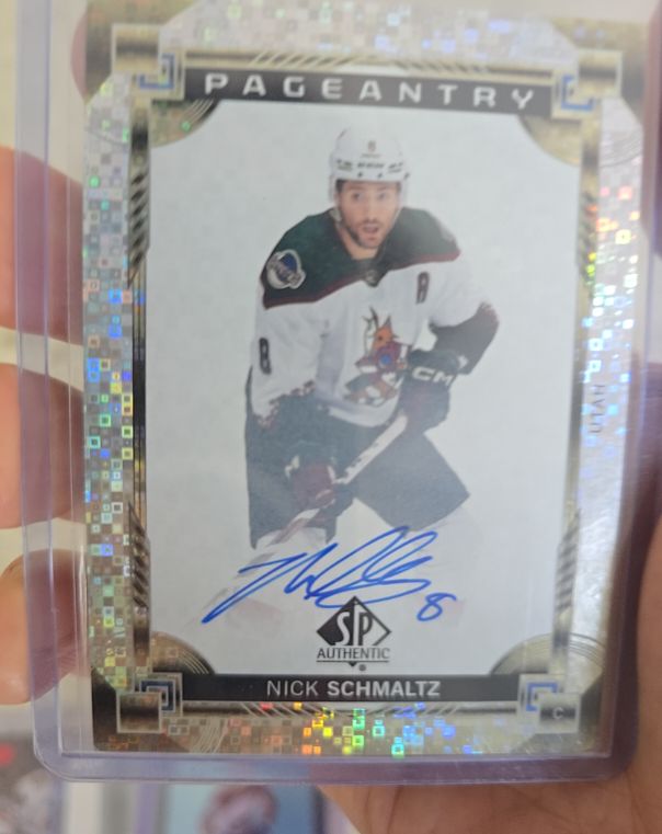 2024-25 Upper Deck SP Authentic #P-42 Nick Schmaltz Pageantry Auto — front