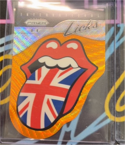 2025 Panini Prizm Rolling Stones International Licks Die Cut UK — front