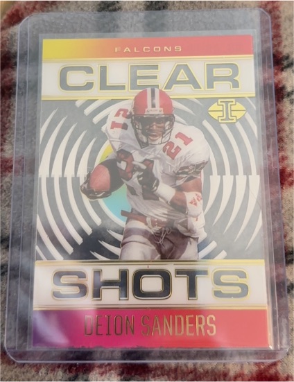 2021 Panini Illusions Clear Shots #CS-10 Deion Sanders — front