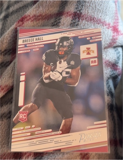 2022 Panini Chronicles Draft Picks Prestige #17 Breece Hall — front