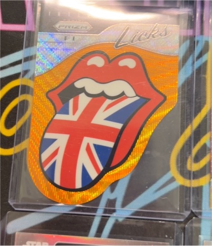 2025 Panini Prizm The Rolling Stones International Licks Die Cut UK #7 — front