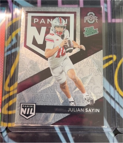 2025 Panini National #NIL2 Julian Sayin — front