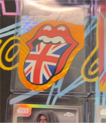 2025 Panini Prizm The Rolling Stones International Licks Die-Cut UK #7 — front