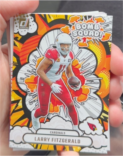 2025 Donruss Bomb Squad #BS-LFD Larry Fitzgerald — front