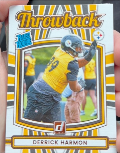 2025 Donruss #17 Derrick Harmon Throwback — front