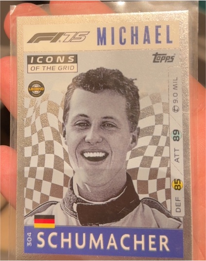2025 Topps Turbo Attax #304 Michael Schumacher Icons of the Grid — front