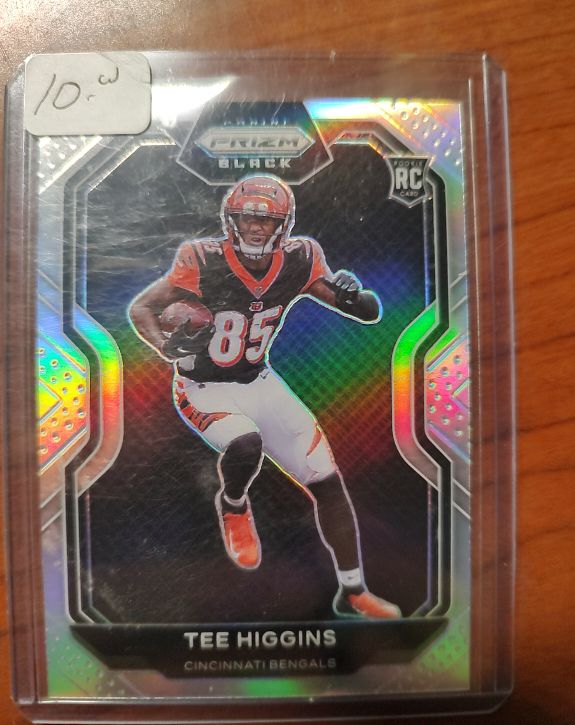 2020 Panini Chronicles Prizm Black #PB-10 Tee Higgins — front