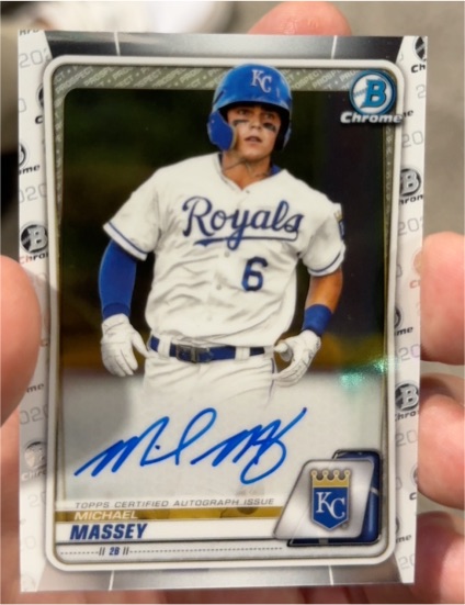 2020 Bowman Chrome Prospect Autographs #CPA-MM Michael Massey — front