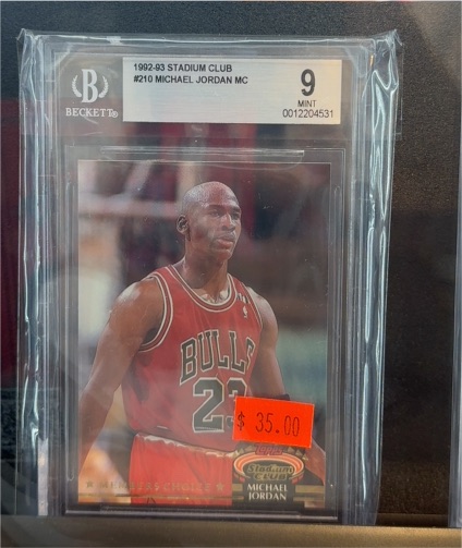1992-93 Topps Stadium Club #210 Michael Jordan Members Choice — front