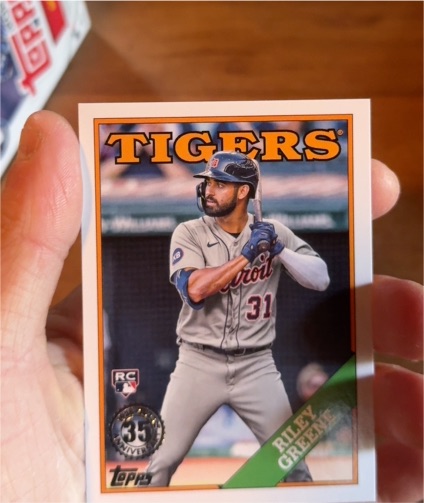 2023 Topps Series 1 1988 Topps #T88-93 Riley Greene — front