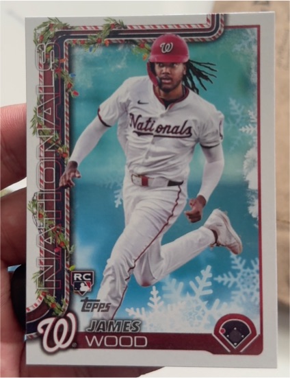 2025 Topps Holiday #H94 James Wood — front
