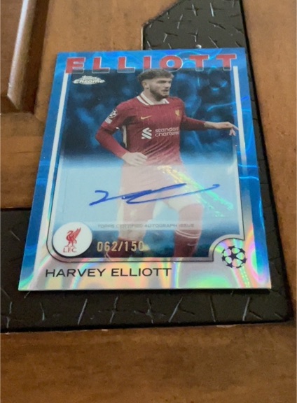 2024-25 Topps Chrome UEFA #062 Harvey Elliott — front