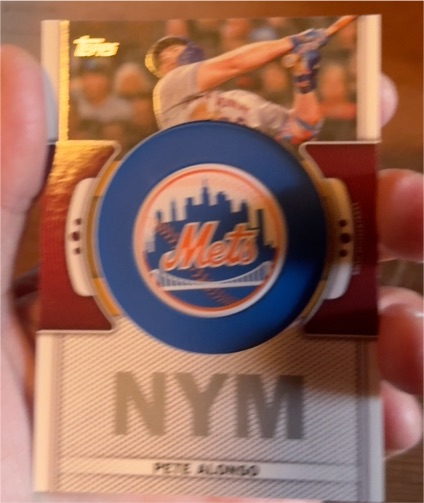 2023 Topps Series 1 Team Logo Commemorative Patch #TLP-PA Pete Alonso — front