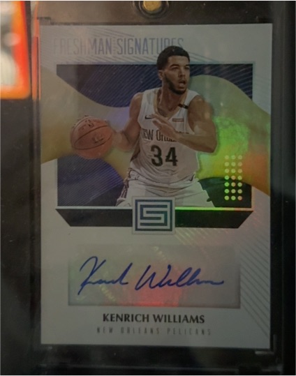 2018-19 Panini Status Freshman Signatures #FS-KW Kenrich Williams — front